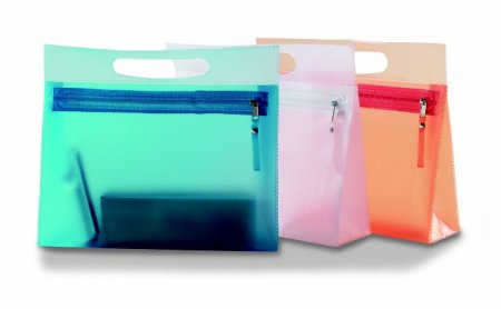 TRANSPARENT VANITY CASE - ASSORTED COLOURS